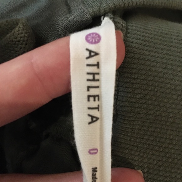 Olive green athleta pants - Picture 2 of 2